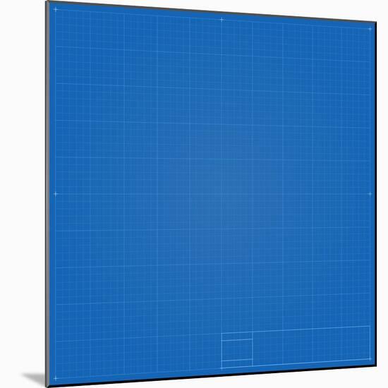 Blueprint Background-eriksvoboda-Mounted Premium Giclee Print