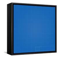 Blueprint Background-eriksvoboda-Framed Stretched Canvas