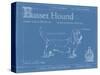 Blueprint Basset Hound-Ethan Harper-Stretched Canvas