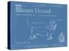 Blueprint Basset Hound-Ethan Harper-Stretched Canvas