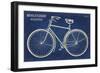 Blueprint Bicycle-Sue Schlabach-Framed Premium Giclee Print