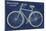 Blueprint Bicycle-Sue Schlabach-Mounted Premium Giclee Print