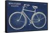 Blueprint Bicycle-Sue Schlabach-Framed Stretched Canvas