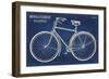 Blueprint Bicycle-Sue Schlabach-Framed Art Print