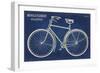 Blueprint Bicycle-Sue Schlabach-Framed Art Print