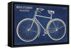 Blueprint Bicycle-Sue Schlabach-Framed Stretched Canvas