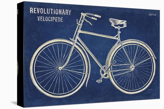 Blueprint Bicycle-Sue Schlabach-Stretched Canvas