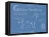 Blueprint Golden Retriever-Ethan Harper-Framed Stretched Canvas