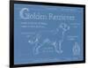 Blueprint Golden Retriever-Ethan Harper-Framed Art Print