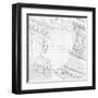 Blueprint - Hand Draw Sketch Ionic Architectural Order Based "The Five Orders of Architecture"--Vladimir--Framed Art Print