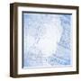 Blueprint, Hand Draw Sketch Ionic Architectural Order--Vladimir--Framed Art Print