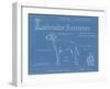 Blueprint Labrador Retriever-Ethan Harper-Framed Art Print