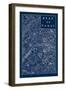 Blueprint Map Paris-Sue Schlabach-Framed Art Print