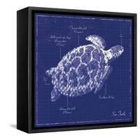 Blueprint Sea Turtle-Piper Ballantyne-Framed Stretched Canvas