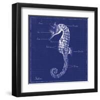 Blueprint Seahorse-Piper Ballantyne-Framed Art Print