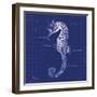 Blueprint Seahorse-Piper Ballantyne-Framed Art Print