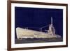 Blueprint Submarine II-PI Studio-Framed Art Print