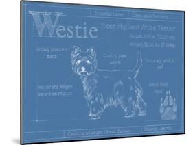 Blueprint Westie-Ethan Harper-Mounted Art Print