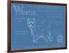 Blueprint Westie-Ethan Harper-Framed Art Print