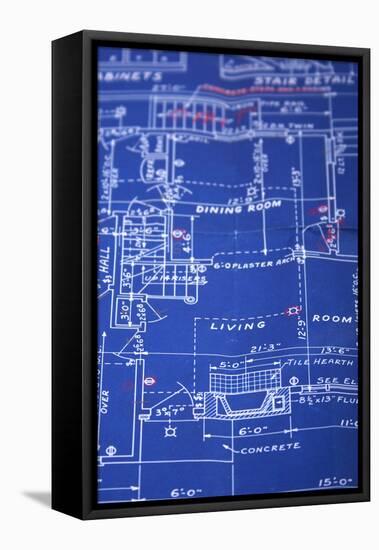 Blueprint-Wollwerth Imagery-Framed Stretched Canvas