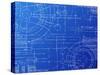 Blueprint-Eyematrix-Stretched Canvas