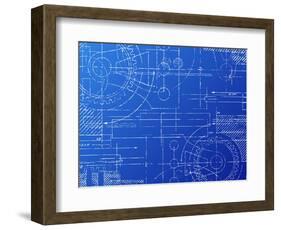 Blueprint-Eyematrix-Framed Art Print