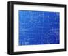 Blueprint-Eyematrix-Framed Art Print