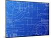 Blueprint-Eyematrix-Mounted Art Print