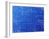 Blueprint-Eyematrix-Framed Art Print