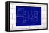 Blueprint-tomloel-Framed Stretched Canvas