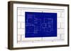 Blueprint-tomloel-Framed Art Print