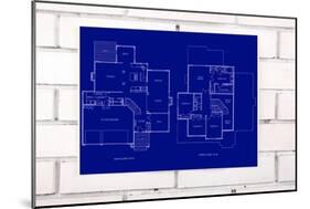 Blueprint-tomloel-Mounted Art Print