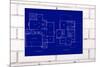 Blueprint-tomloel-Mounted Art Print