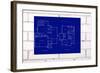 Blueprint-tomloel-Framed Art Print