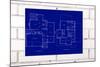 Blueprint-tomloel-Mounted Art Print