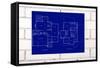 Blueprint-tomloel-Framed Stretched Canvas