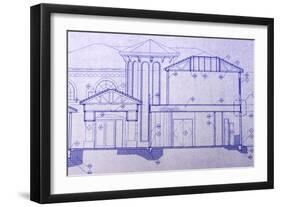 Blueprint-BVDC-Framed Art Print