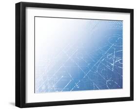 Blueprint-Eyematrix-Framed Art Print