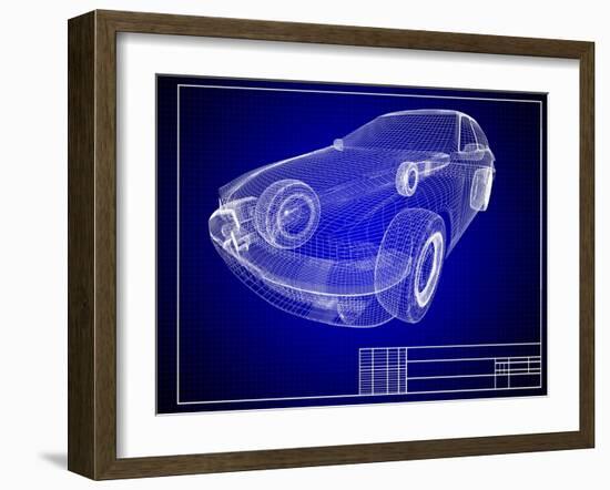 Blueprint-Yakobchuk-Framed Art Print