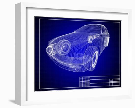 Blueprint-Yakobchuk-Framed Art Print