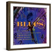 Blues Around the Clock-null-Framed Art Print