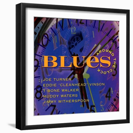 Blues Around the Clock-null-Framed Art Print