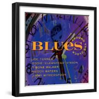 Blues Around the Clock-null-Framed Art Print