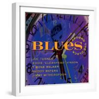 Blues Around the Clock-null-Framed Art Print