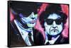 Blues Bros 001-Rock Demarco-Framed Stretched Canvas