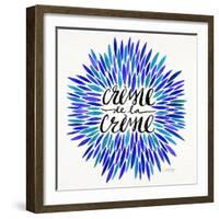 Blues-CremeDeLaCreme-artprint-Cat Coquillette-Framed Giclee Print