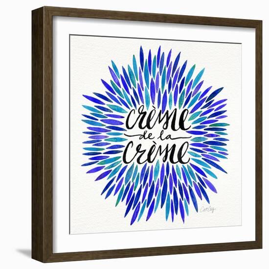 Blues-CremeDeLaCreme-artprint-Cat Coquillette-Framed Giclee Print