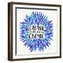 Blues-CremeDeLaCreme-artprint-Cat Coquillette-Framed Giclee Print