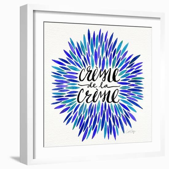 Blues-CremeDeLaCreme-artprint-Cat Coquillette-Framed Giclee Print