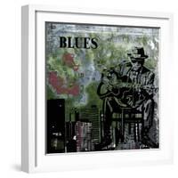 Blues II-Jean-François Dupuis-Framed Art Print